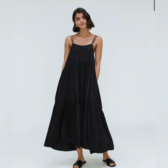 Everlane | Dresses | Nwt Everlane The Naia Ripple Tiered Maxi Dress |  Poshmark